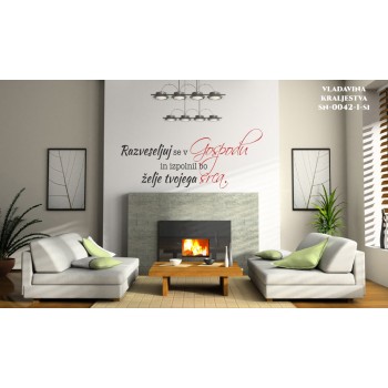 Stenske nalepke - Razveseljuj se v Gospodu